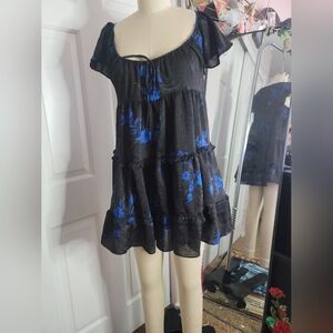 Urban Outfitters Black Floral Dress !!WITH POCKETS!!